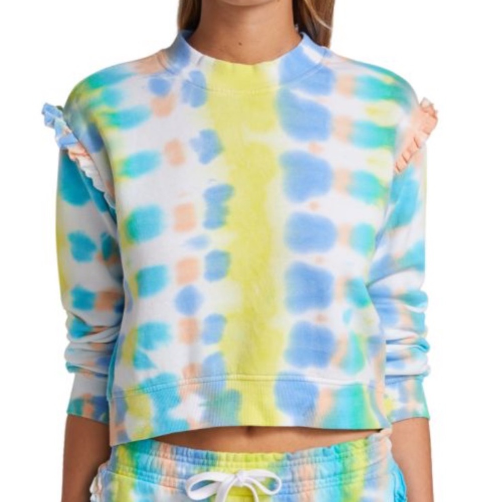 GENERATION LOVE
Abella Tie-Dye Ruffle Sweatshirt